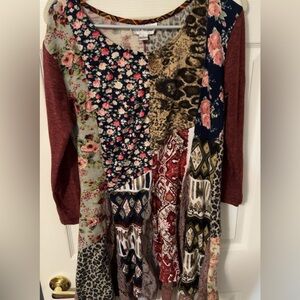 Sacred Threads Floral and Animal Print Dress